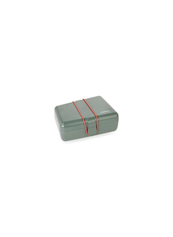 komax Comax Green Divided Food Box 1450ml - Image 1